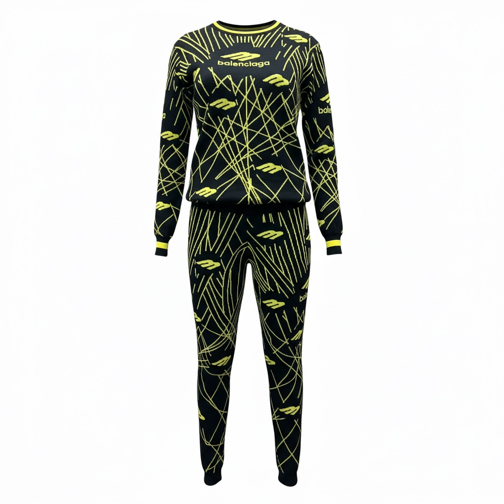 Balenciaga Patterned Knit Tracksuit