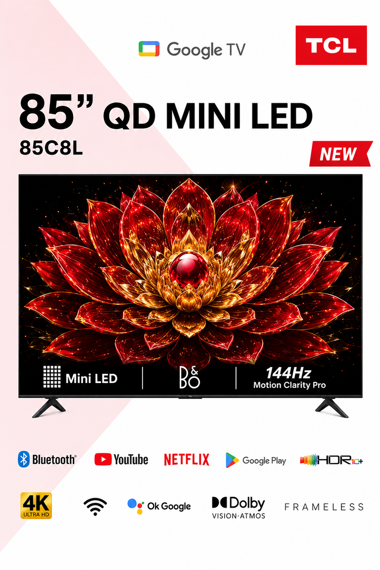 TCL 85C8L 85-Inch QD Mini LED 4K Google TV