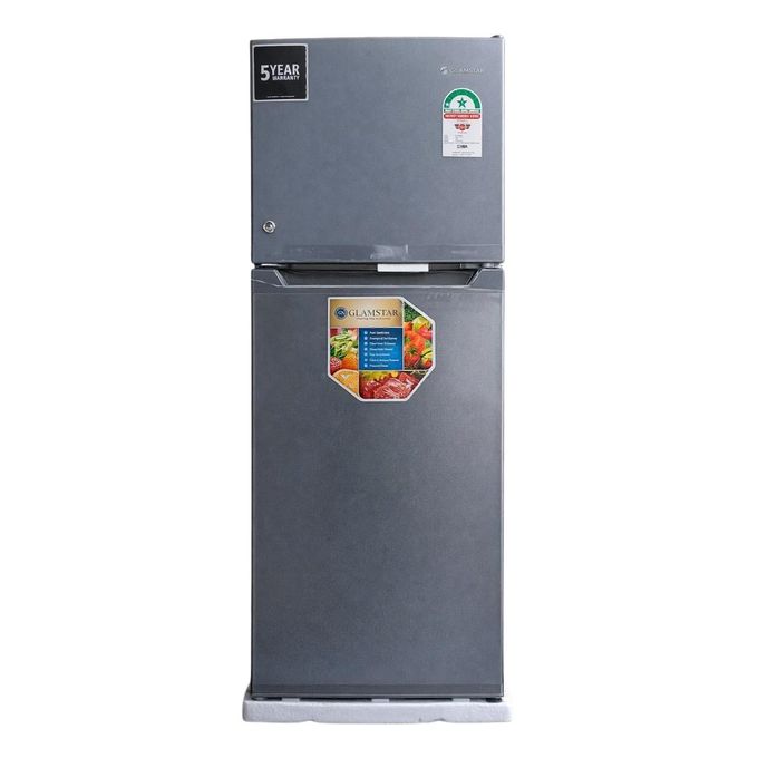 Glamstar GFR 175-DT-I Double Door Refrigerator, 138L - Silver