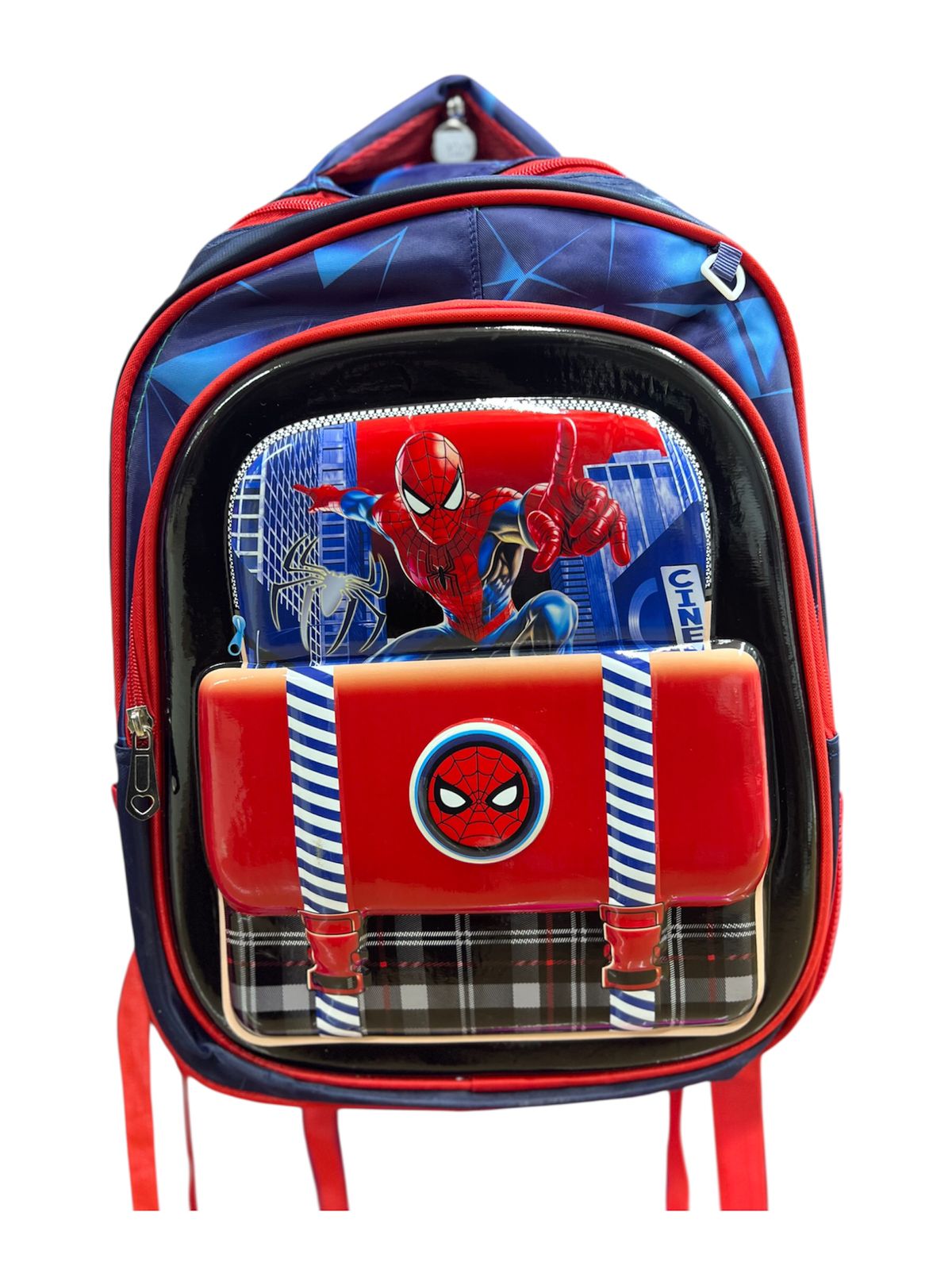 Marvel Spider-Man "City Defender" Kids Backpack – Navy & Red