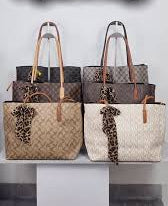 Monogram Pattern Tote Bag