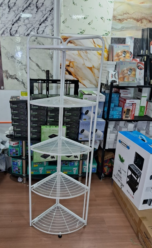 Five-Tier Metal Corner Shelf Storage Rack Kenya | Hii Style by Shiquo