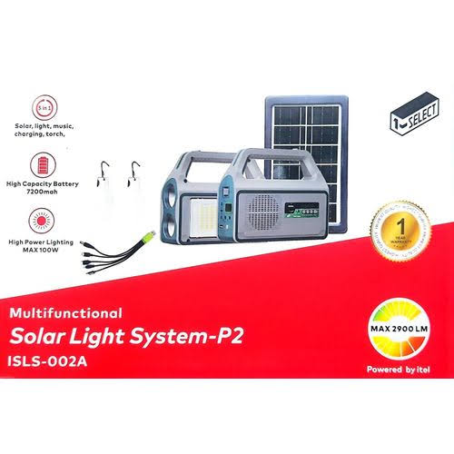 Itel Multifunctional Solar Lighting System With FM & Music ISLS